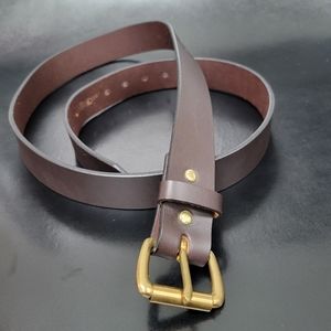 C. C. Filson Brown Leather Belt Size L